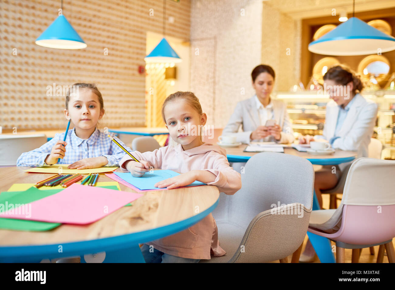 Töchter von Unternehmerinnen Stockfoto