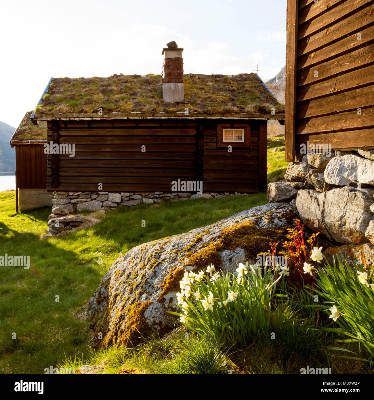 Idyllische Natur Norwegen Stockfoto