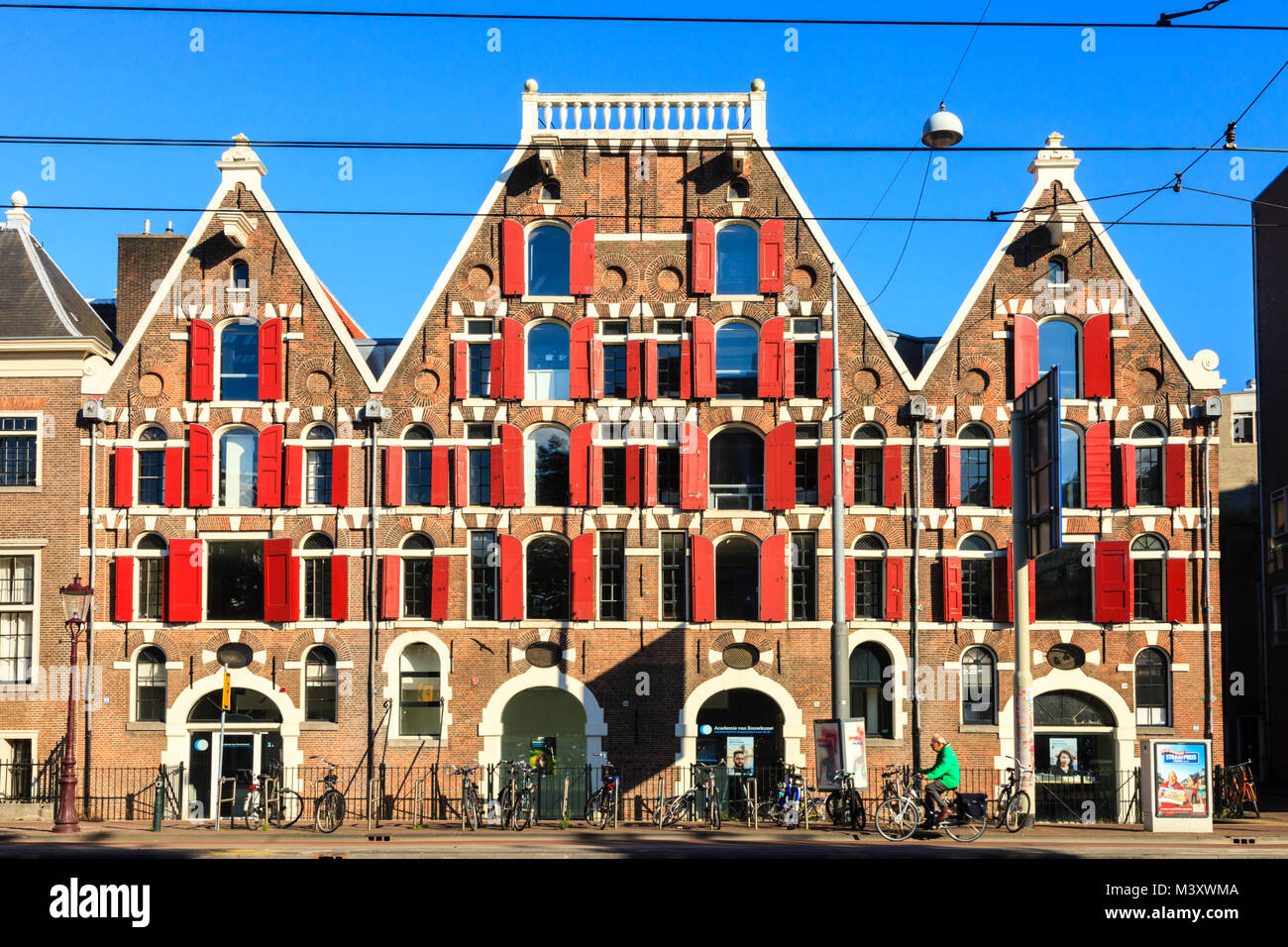 Der Academie van Bouwkunst, Amsterdam Stockfoto