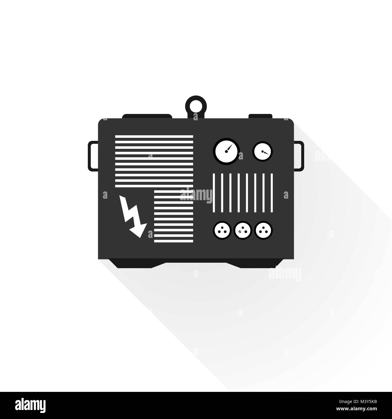 Schwarz Generator Stock Vektor