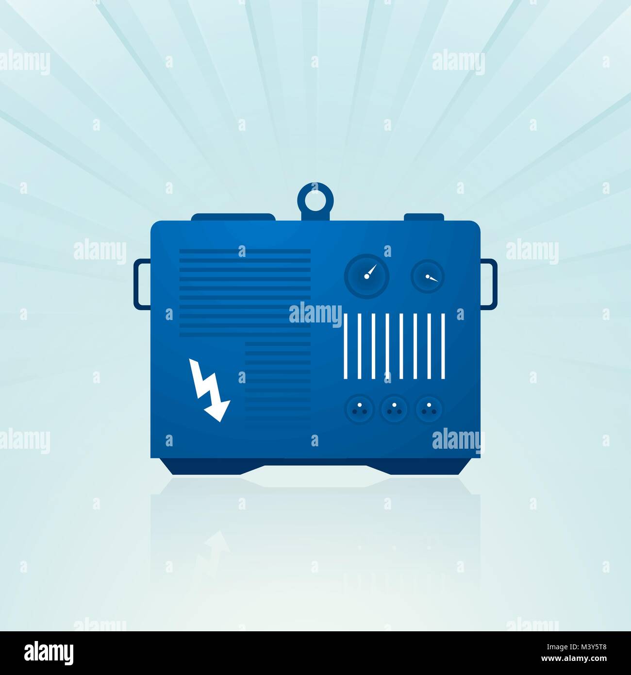 Blau Generator Stock Vektor