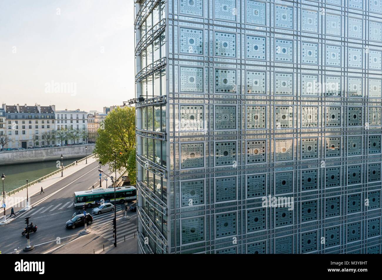 Frankreich, Paris, die Arabische Welt Institut (Luftbild) Stockfoto