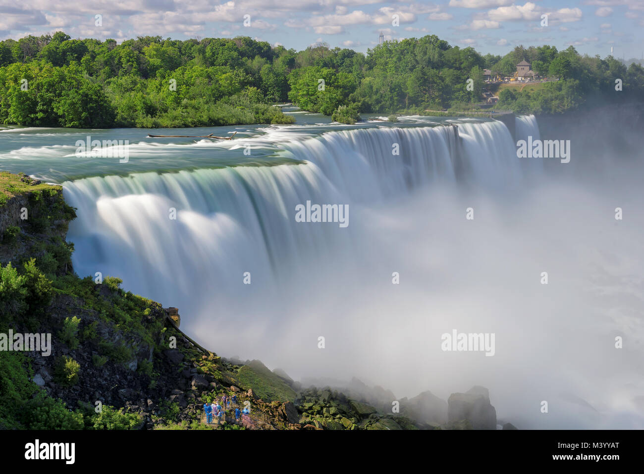 Schönen Niagara Falls an einem klaren sonnigen Tag. Niagara, Kanada Stockfoto