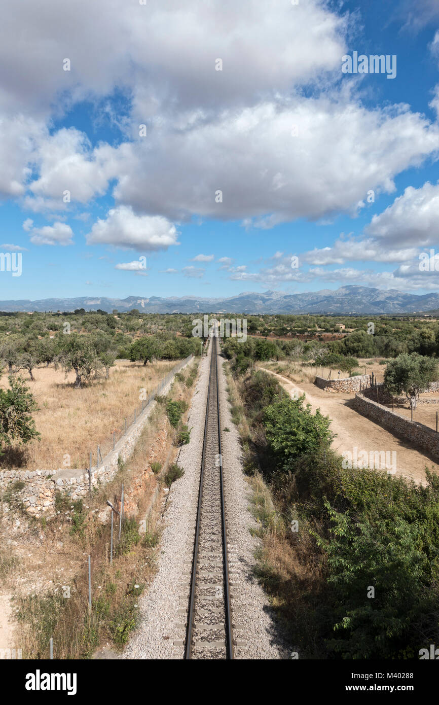 Railway., Insel Mallorca, Spanien Stockfoto