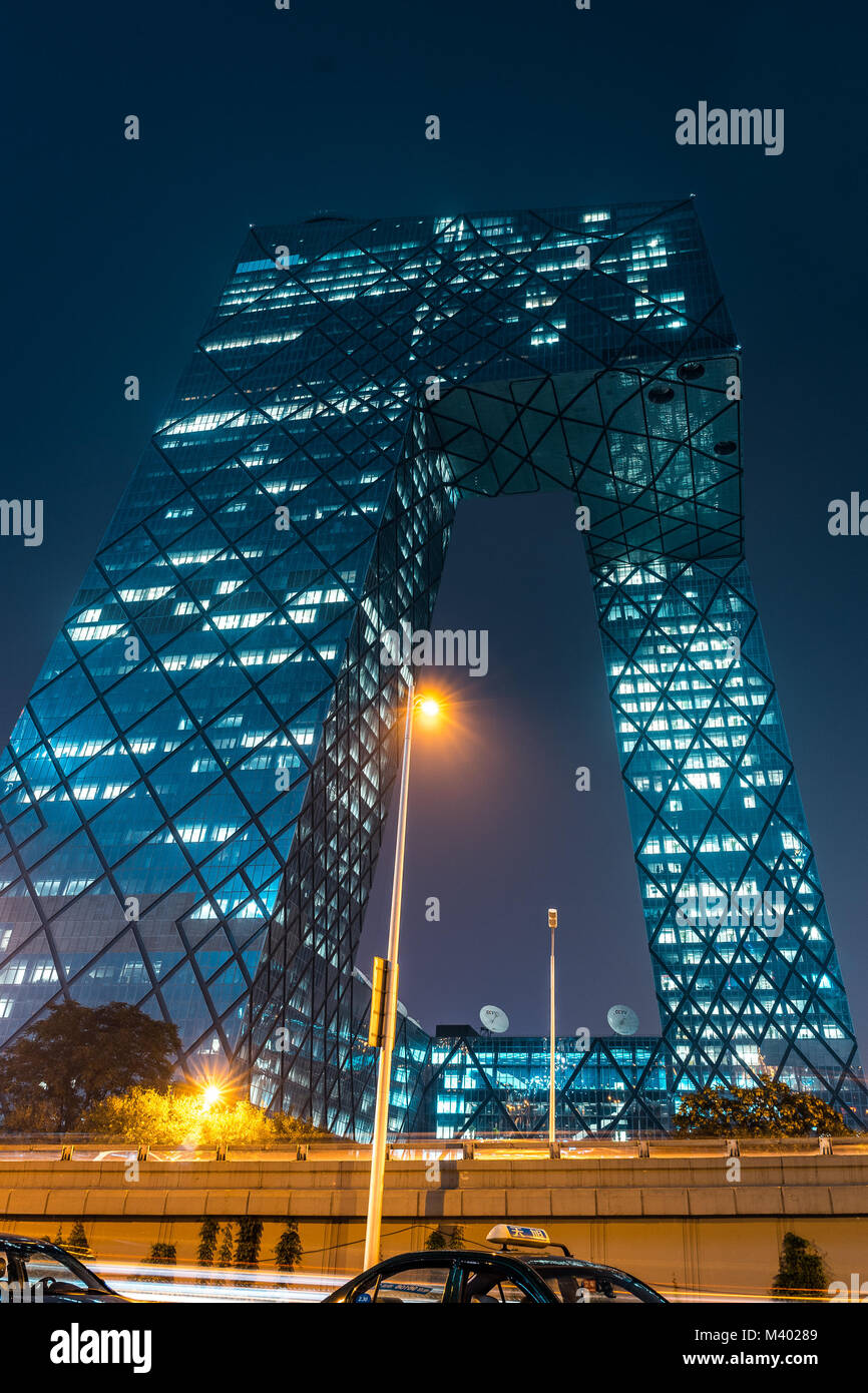 Peking, China-CCTV-Hauptquartier Stockfoto