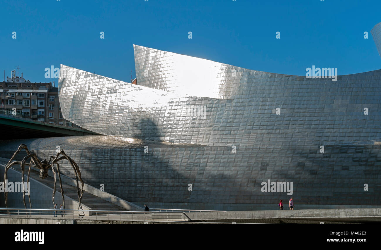 Guggenheim Museum Bilbao Vizcaya. Spanien. Stockfoto