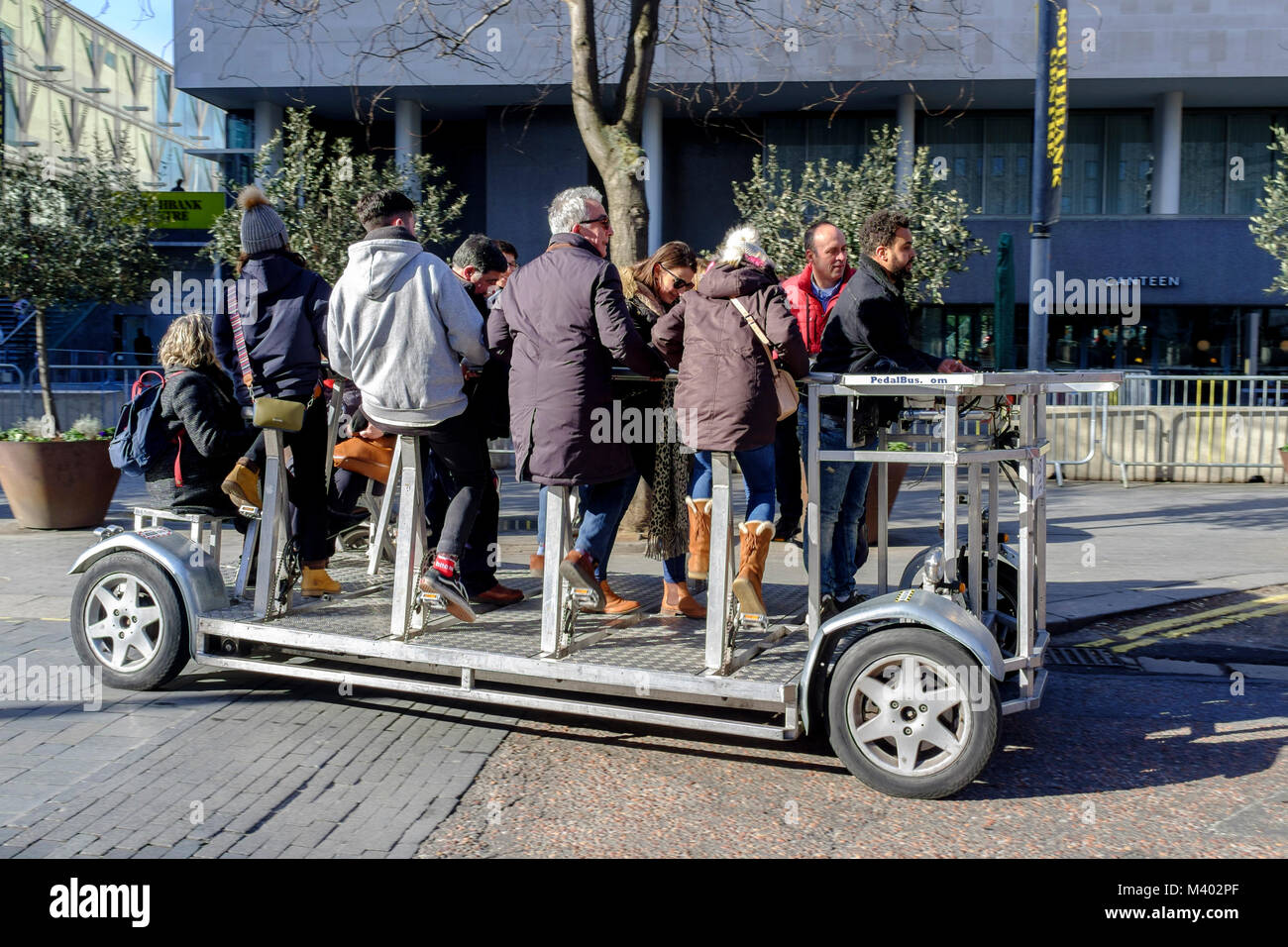 Pedal Bus, London, UK Stockfoto