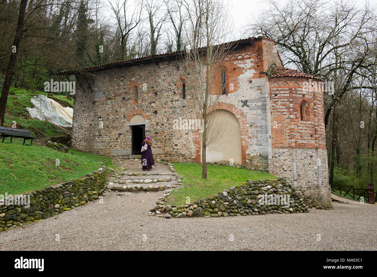 Italien, Lombardei, Gornate Olona, Torba Kloster, vom benediktinischen Nonnen bewohnt, wurde der Besitz der Langobarden Stockfoto