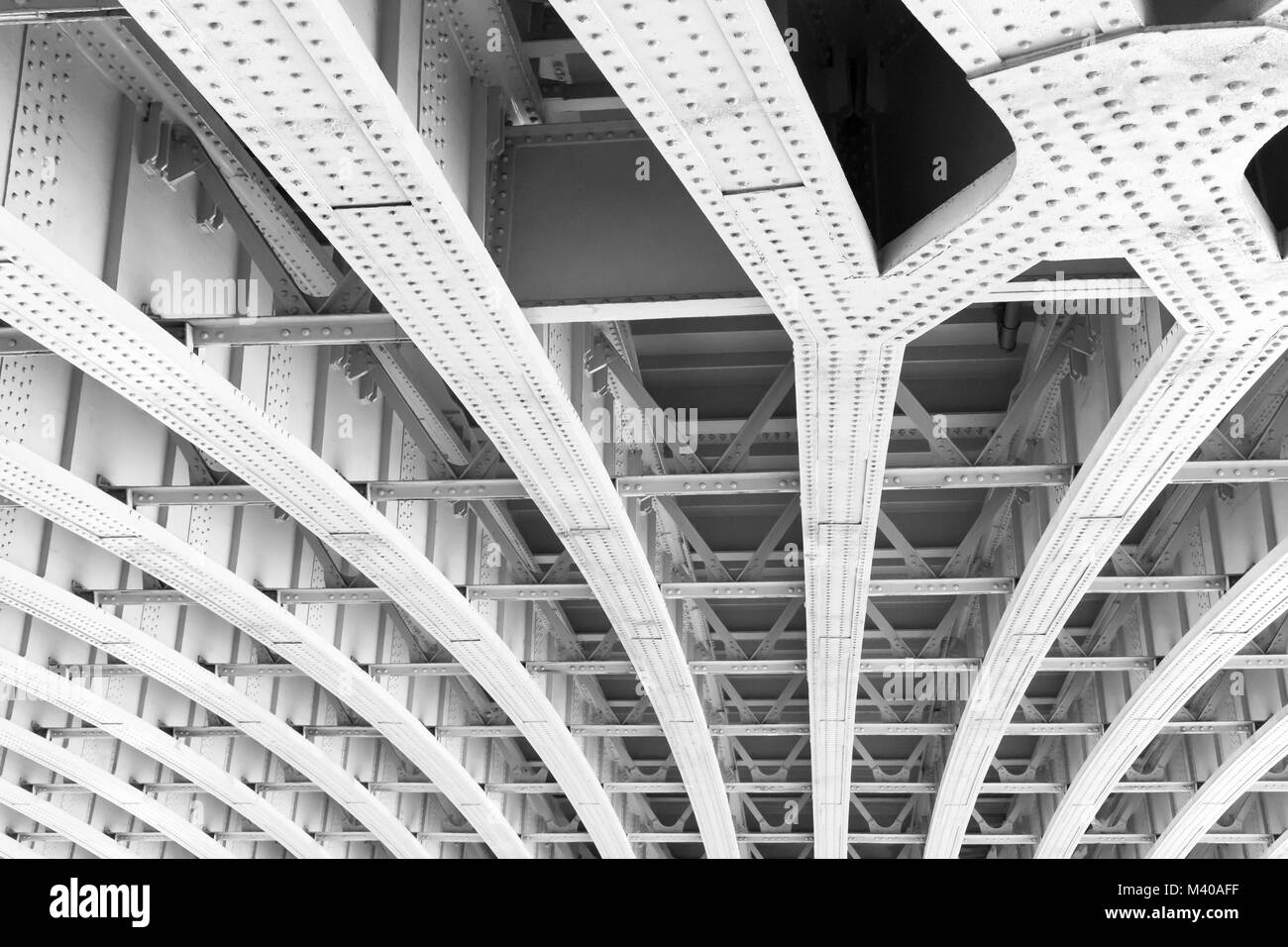 Unter Blackfriars Bridge, London, UK Stockfoto