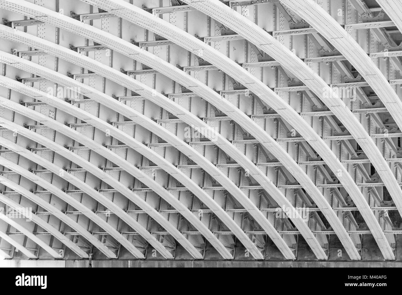 Unter Blackfriars Bridge, London, UK Stockfoto