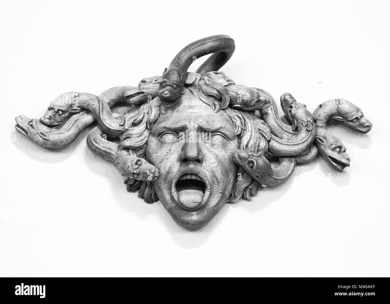 Skulptur von Medusa, Musée Hospiz Comtesse Stockfoto