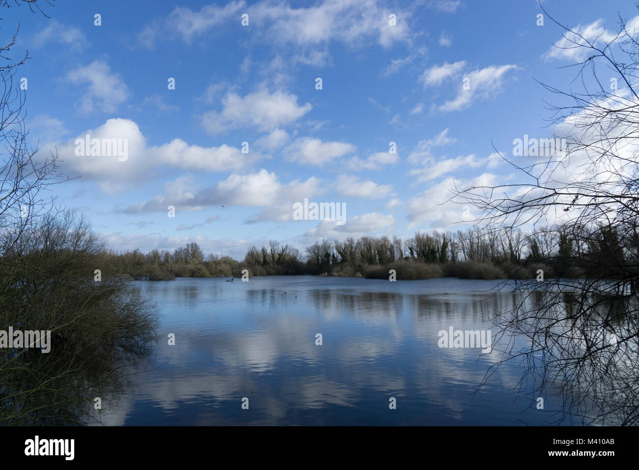 Blick über den See 2. Stockfoto