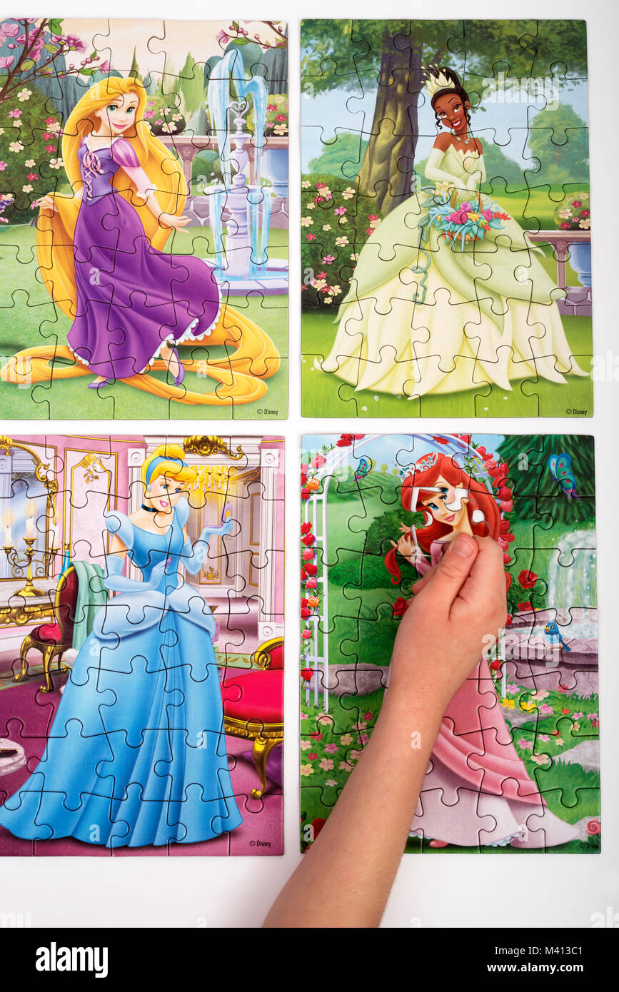 Walt Disney Jigsaw puzzels Stockfoto