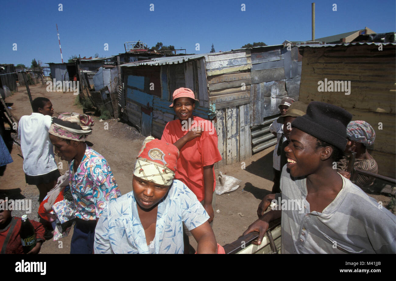 Südafrika. Johannesburg. Township Soweto, Bezirk Diep Kloof. Squatterscamp. Stockfoto