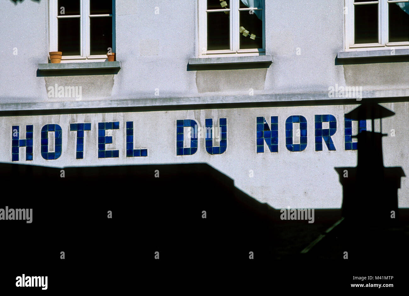 Frankreich, Paris, cruise am Canal Saint-Martin, Hotel du Nord, bekannt geworden durch Namensgeber Marcel Carne klassischen film Stockfoto