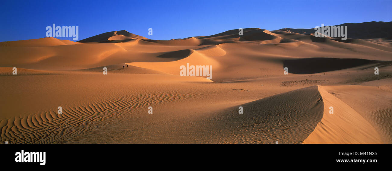 Niger, Sahara, Tenere Wüste, die Sanddünen der blendet (Crab Claw) am Rand des Bereichs Air-Gebirge Stockfoto