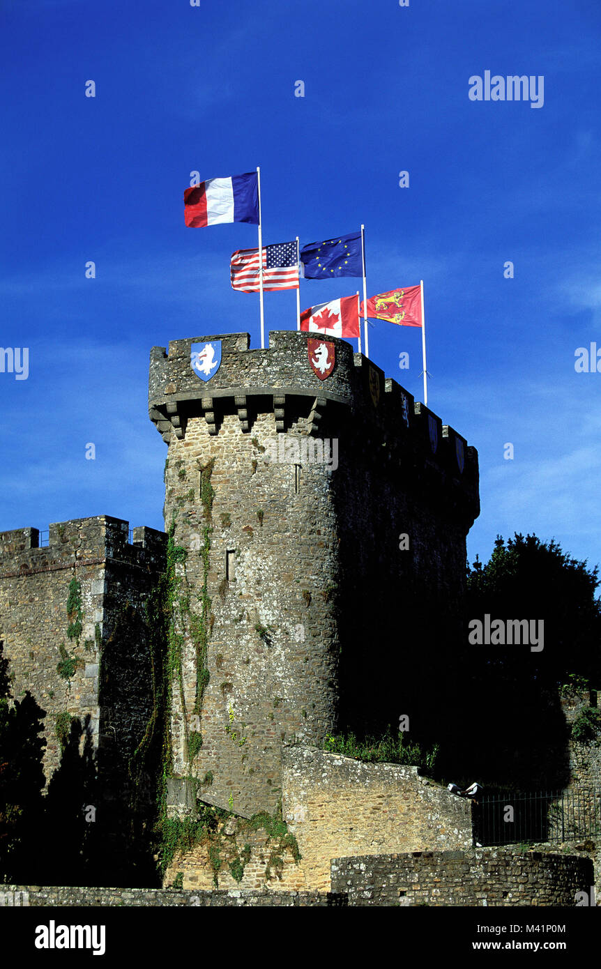 Frankreich, Manche, Avranches, Burg Wälle und dungeon Stockfoto