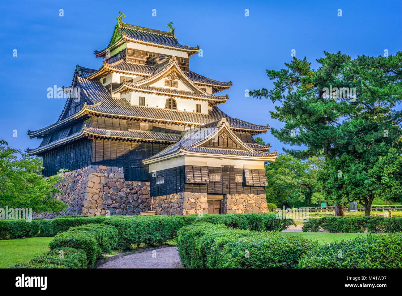 Matsue, Japan auf der Burg. Stockfoto