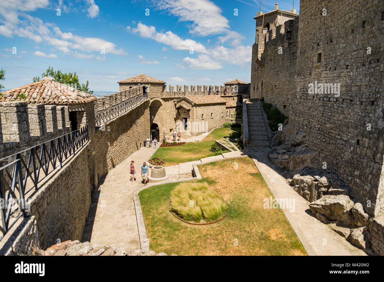 Blick auf San Marino Stockfoto