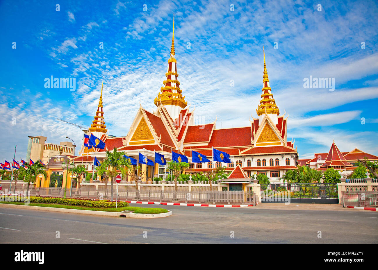 Neue Nationalversammlung in Phnom Penh, Kambodscha. Stockfoto