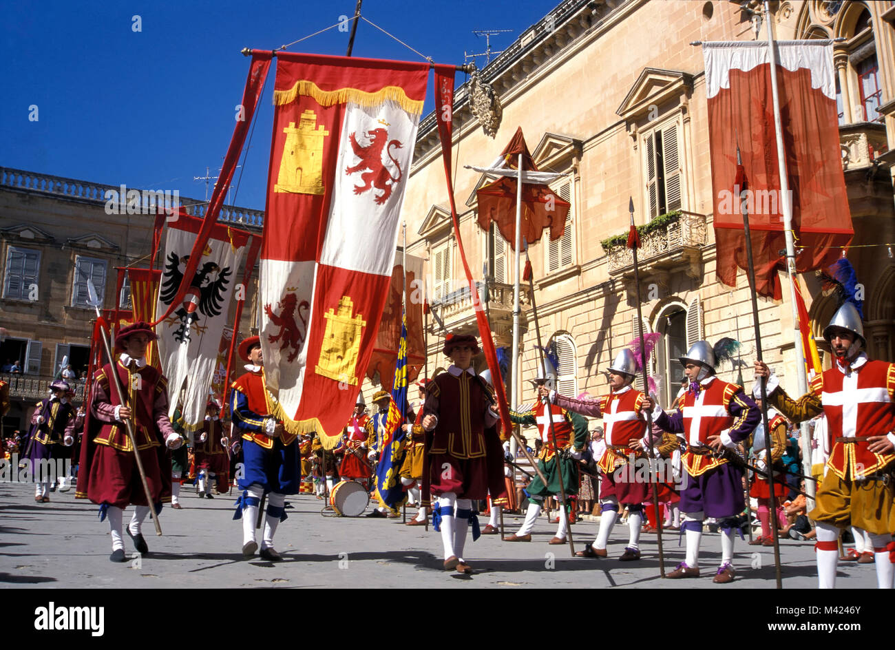 Fiesta in Mdina, Malta, Europa Stockfoto