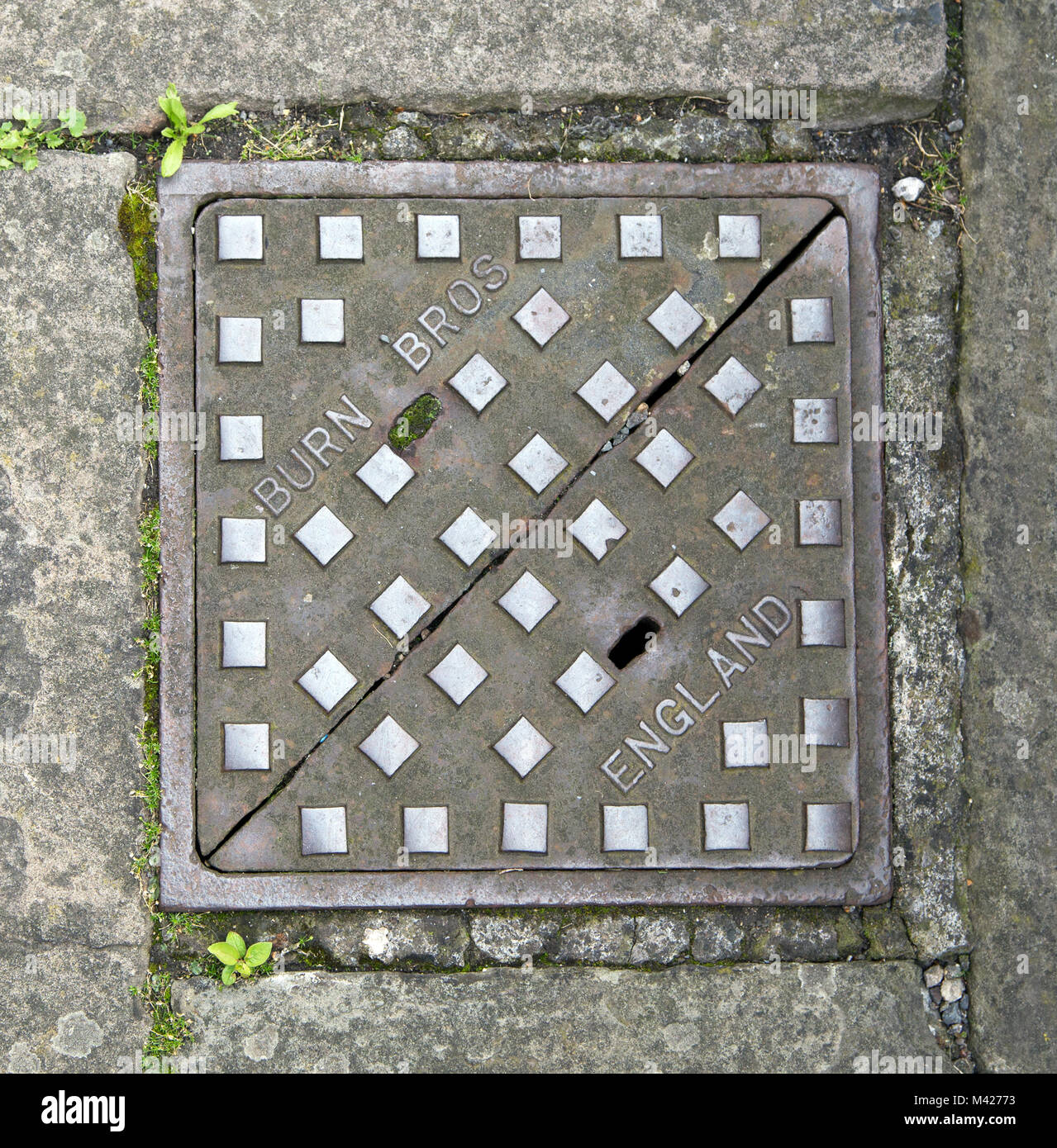 Brennen Sie Brüder, London Kohle Platte Stockfoto