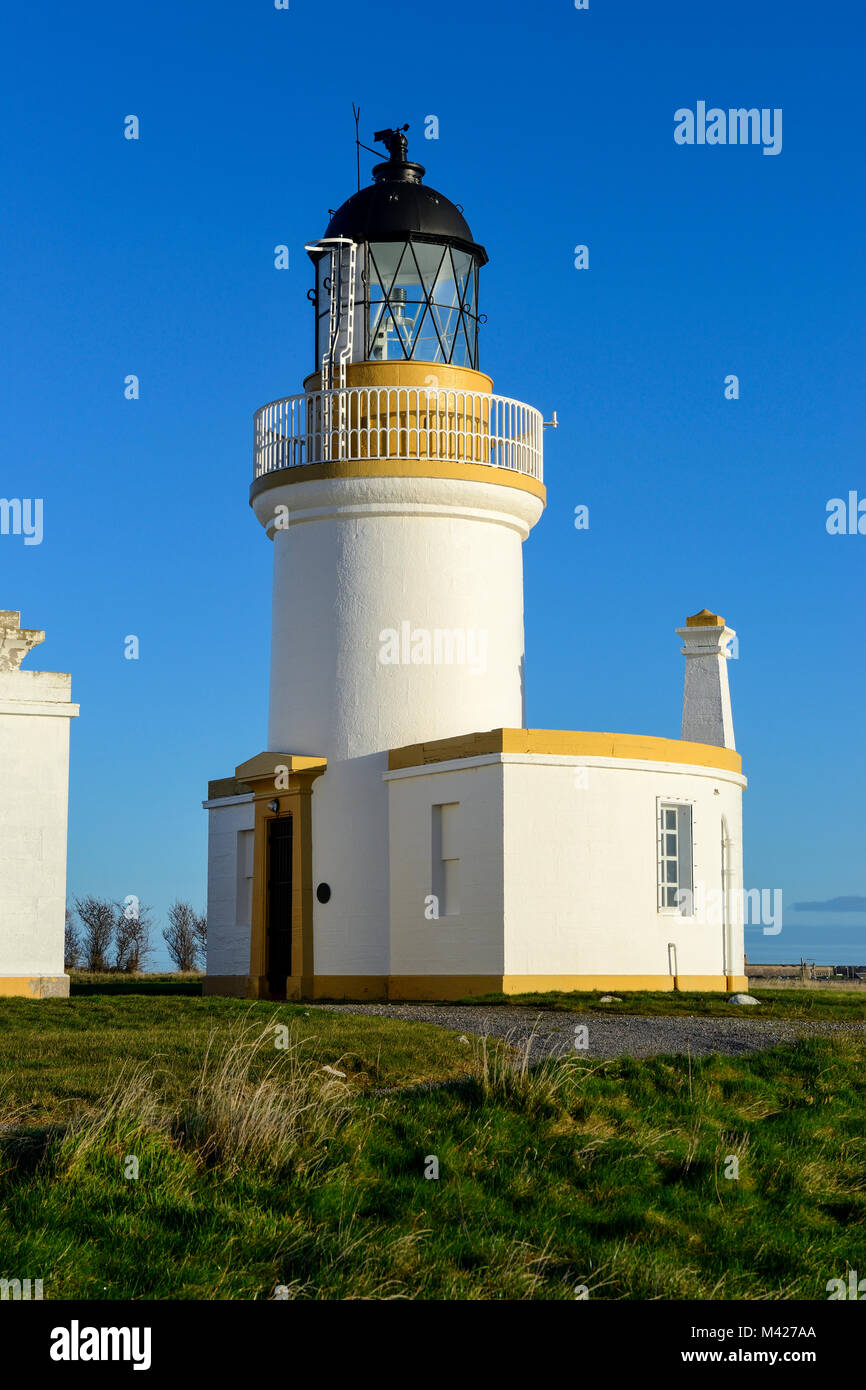 Chanonry Leuchtturm Am Chanonry Point auf der Black Isle in Ross & Cromarty, Hochland, Schottland Stockfoto