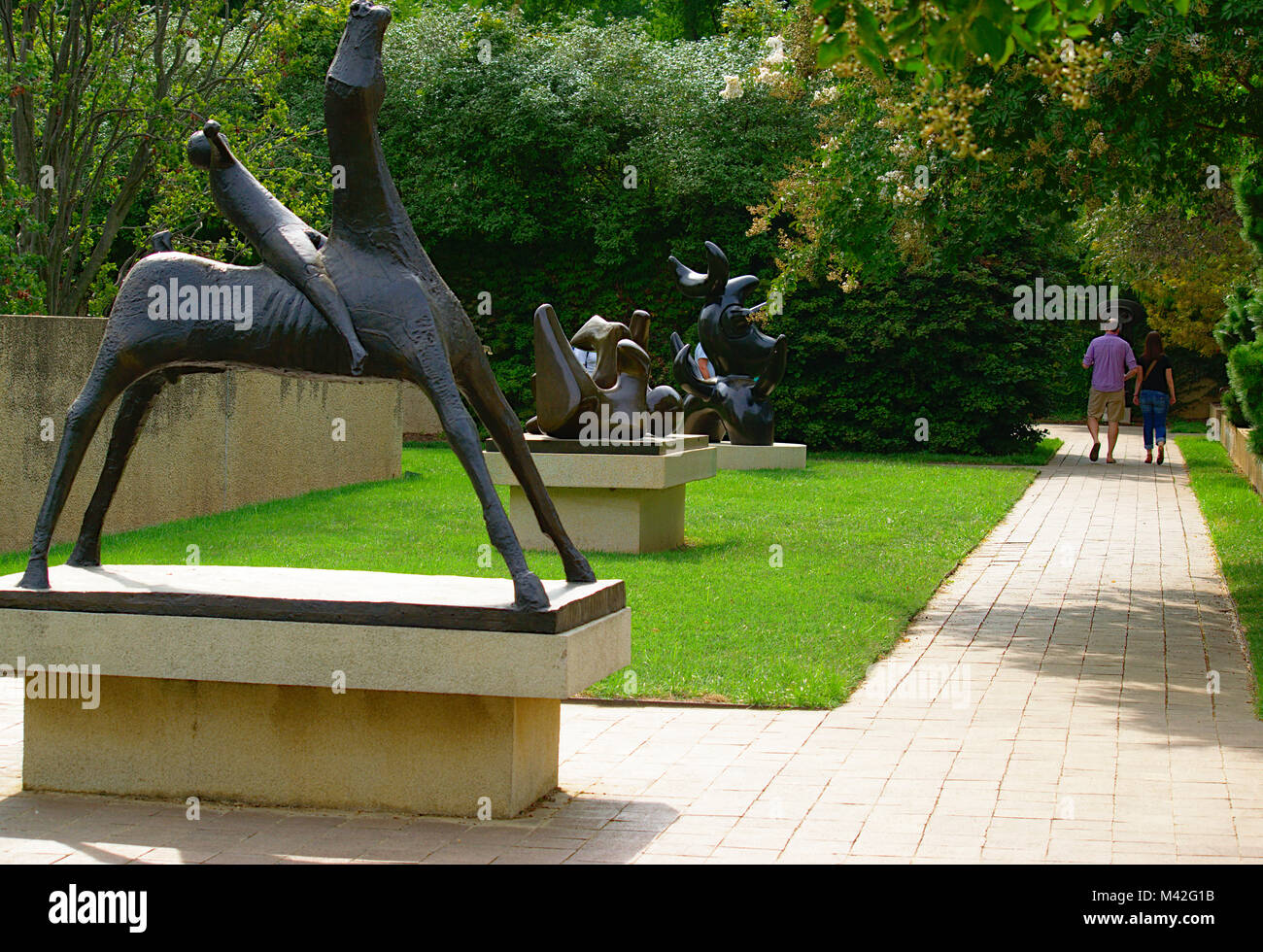 Innenhof des Hirshorn Museum Stockfoto