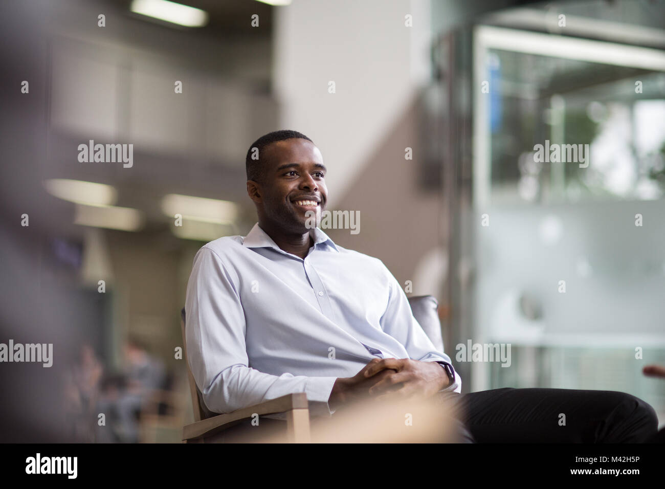 Portrait von erfolgreichen afrikanischen amerikanischen Geschäftsmann Stockfoto