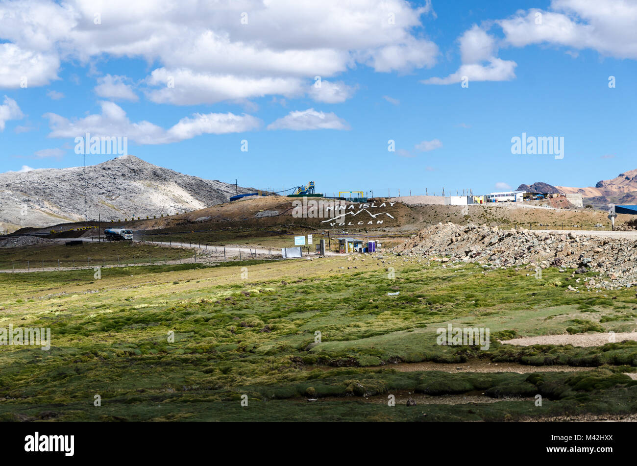 Mine Islay in Cerro von Pasco - Peru Stockfoto