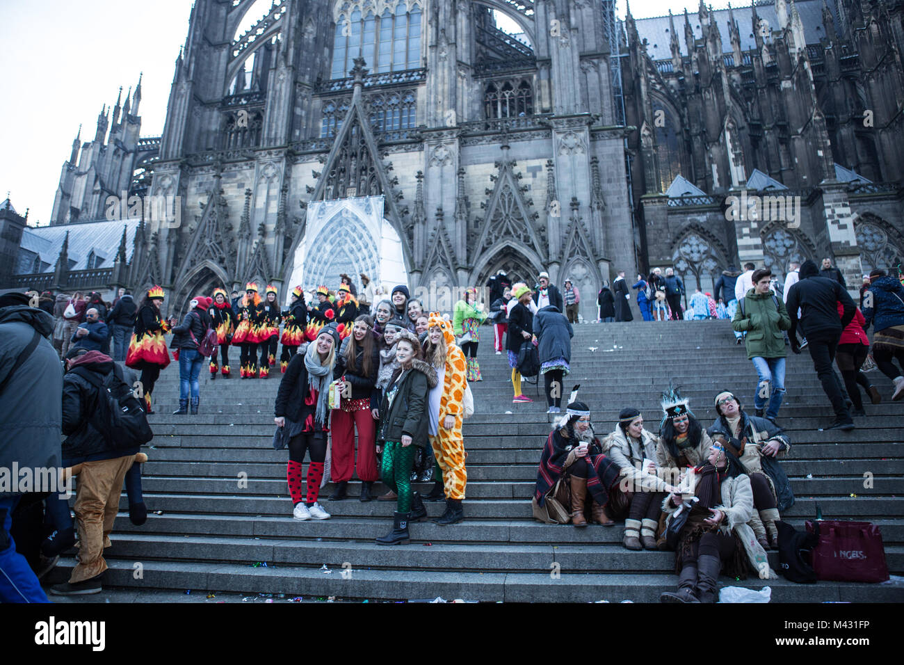 Im Inneren des Kölner Karnevals 2018, Deutschland Stockfoto