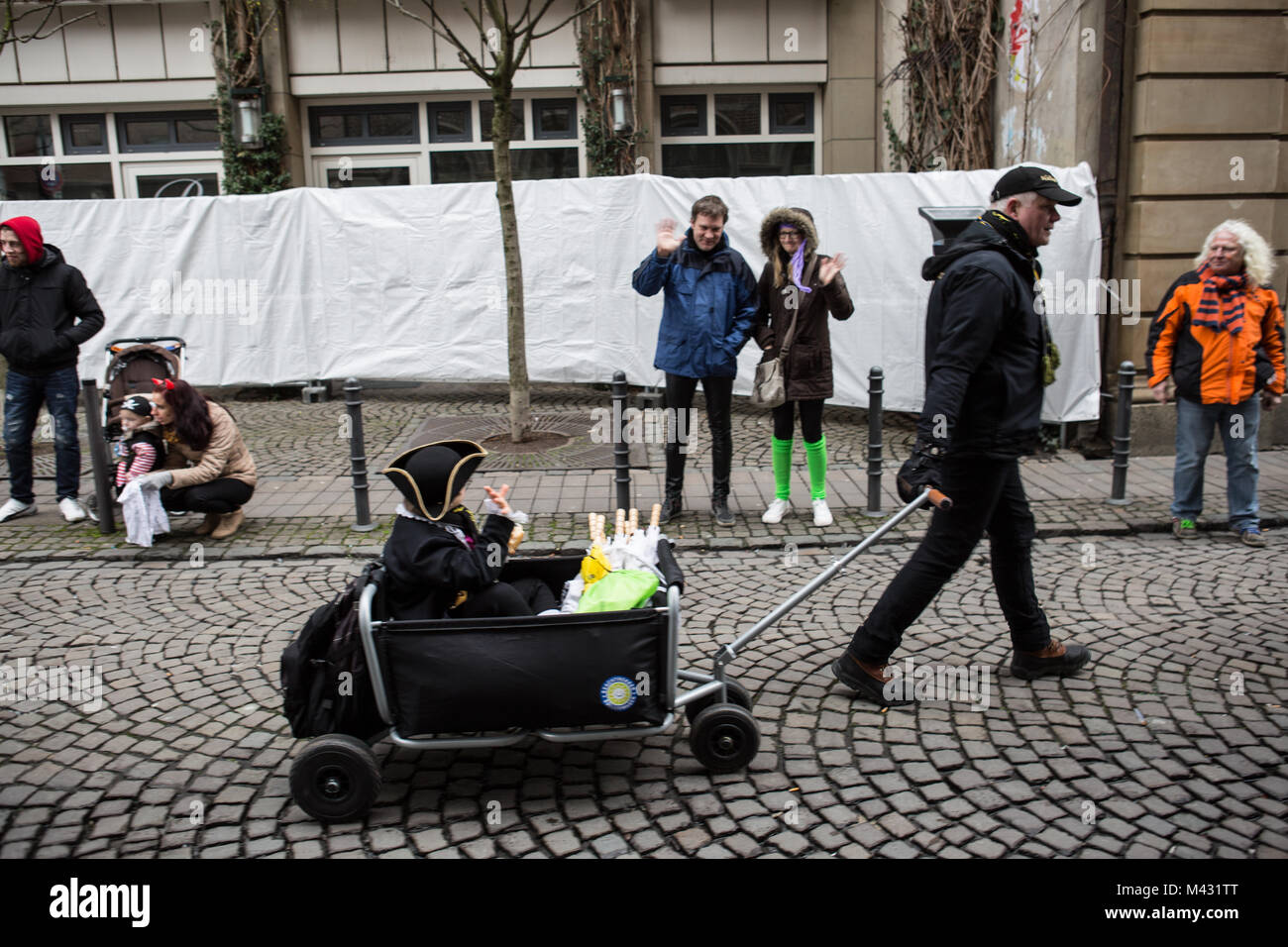 Im Inneren des Kölner Karnevals 2018, Deutschland Stockfoto