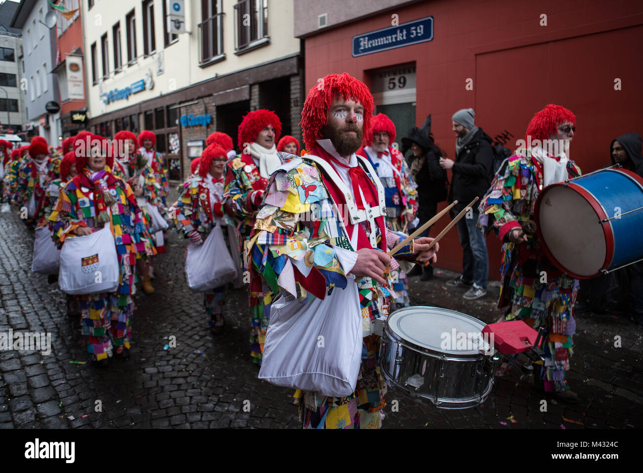 Im Inneren des Kölner Karnevals 2018, Deutschland Stockfoto