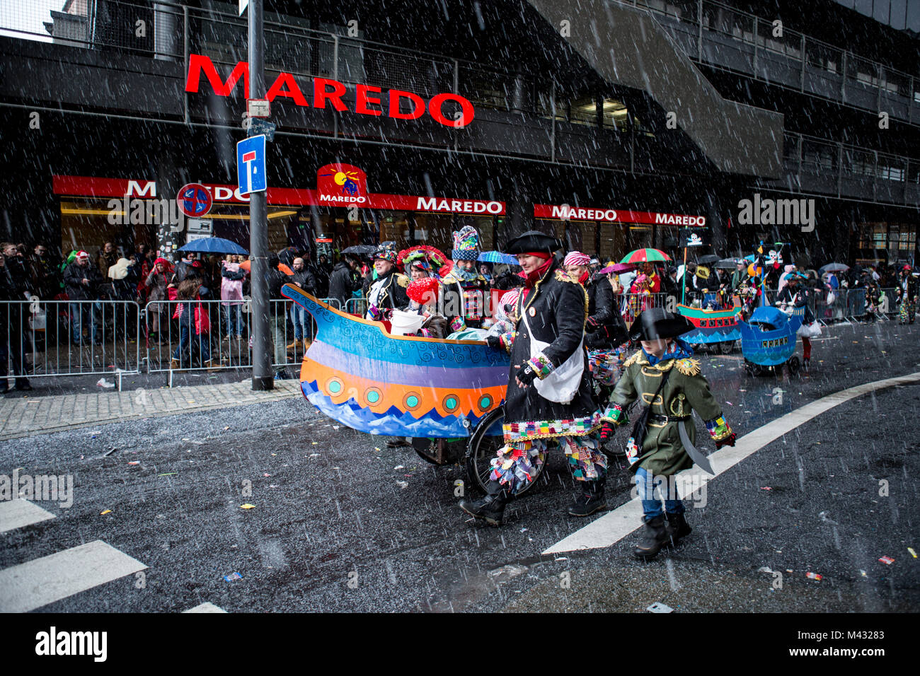 Im Inneren des Kölner Karnevals 2018, Deutschland Stockfoto