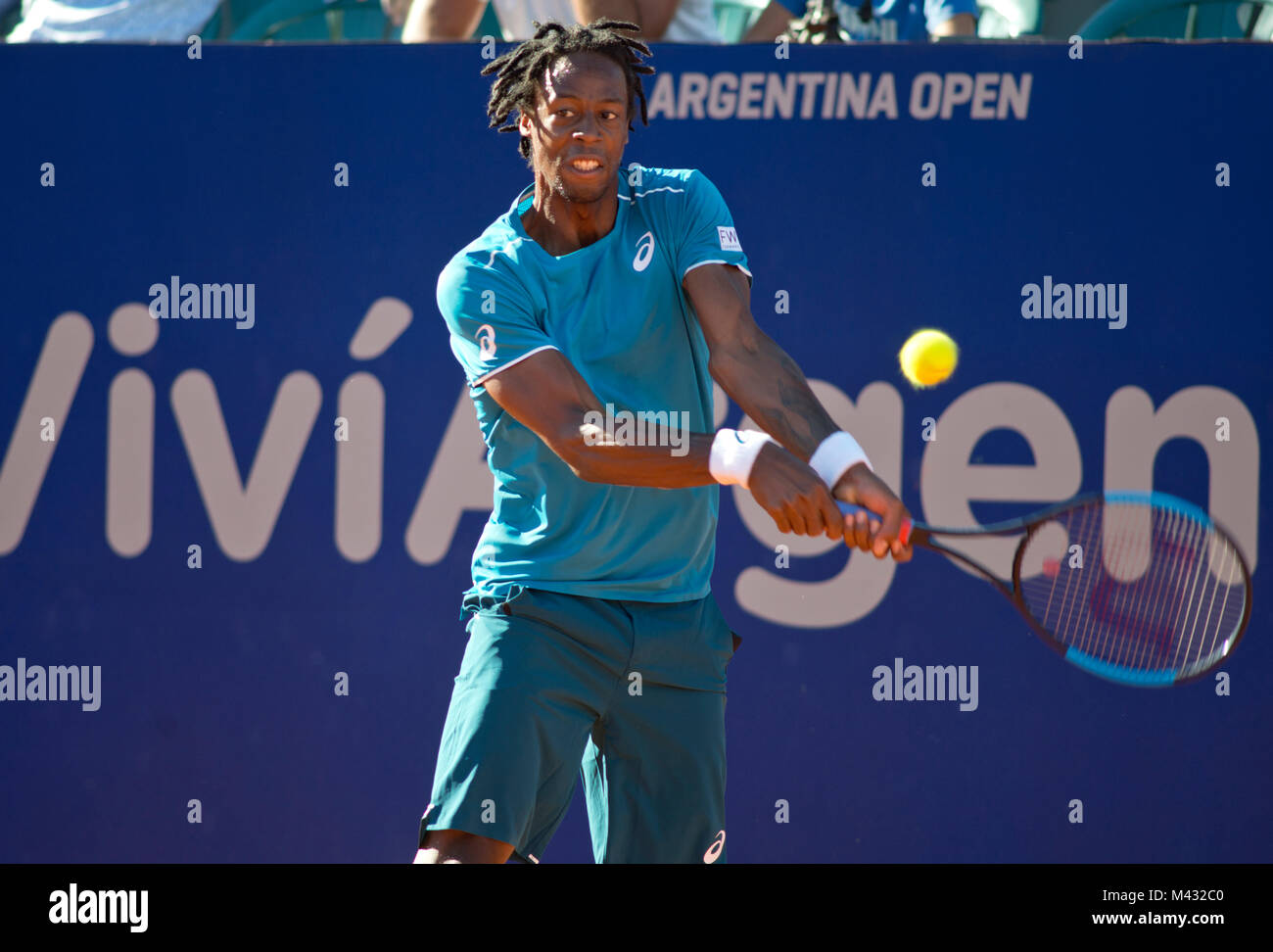 Argentinien. 13. Februar, 2018. Gael Monfils (Frankreich) - Argentinien Open 2018 Credit: Mariano Garcia/Alamy leben Nachrichten Stockfoto