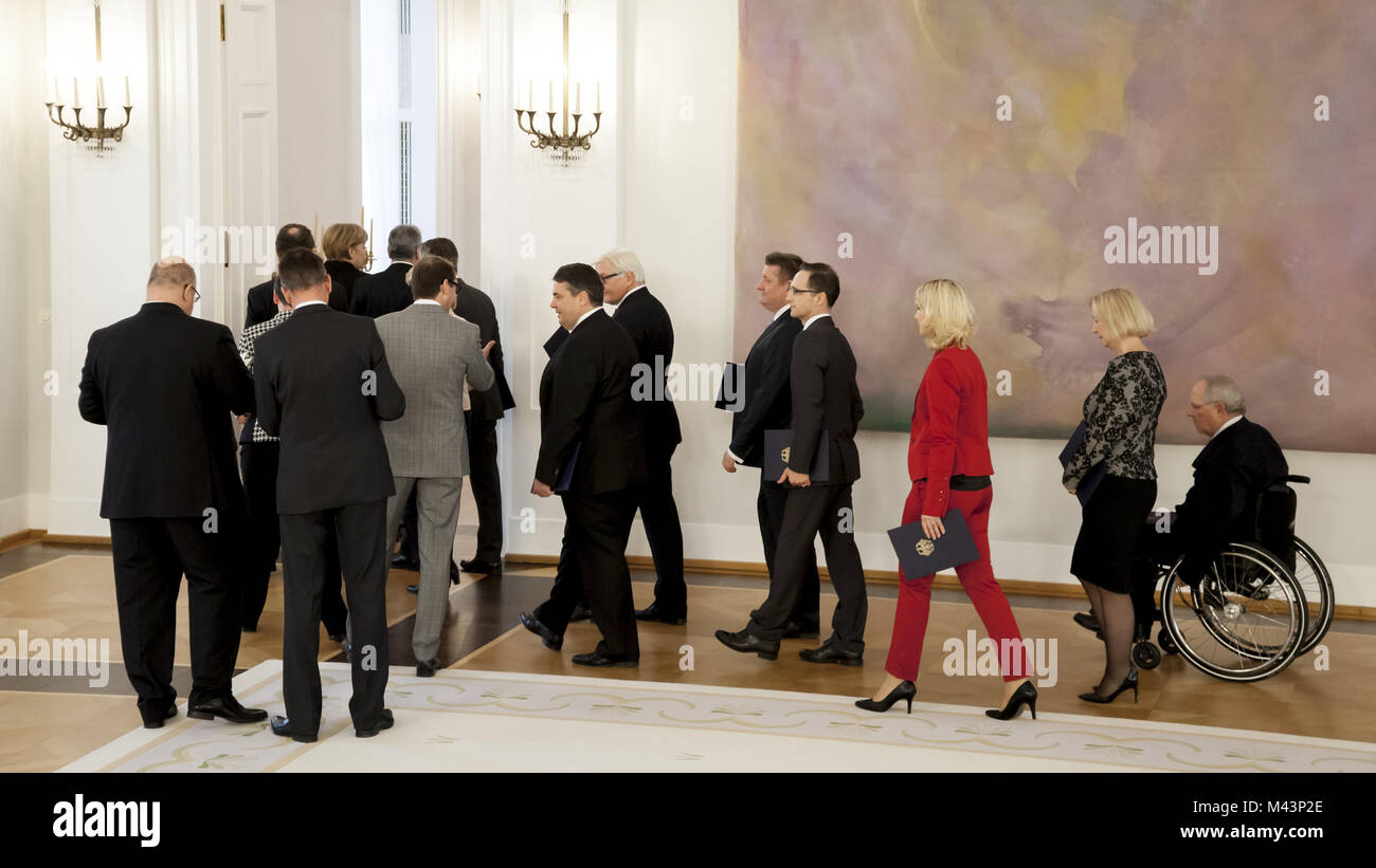 Neue Minister werden durch Präsident Gauck ernannt Stockfoto