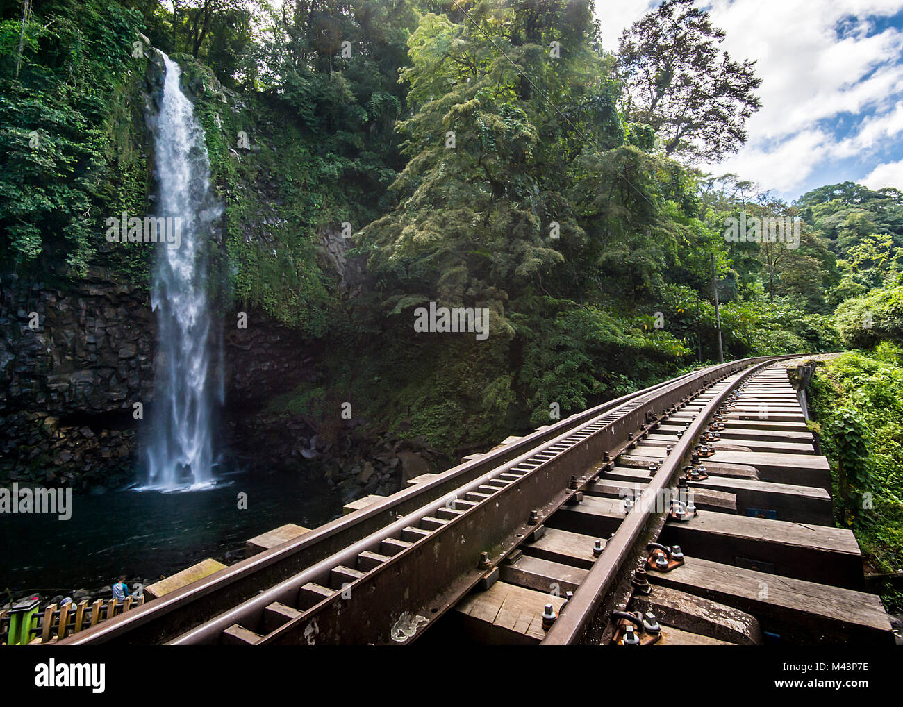 Alte Eisenbahn in Bukit Tinggi Indonesien Stockfoto