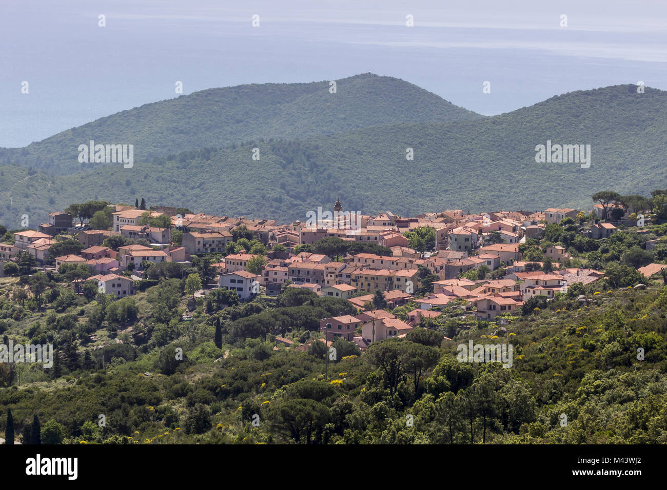 San Piero, kleines Bergdorf, Elba, Toskana Stockfoto