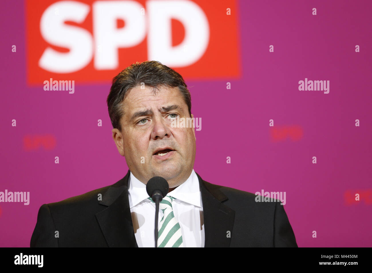 SPD erste große Partei, nachdem die Wahl Stockfoto