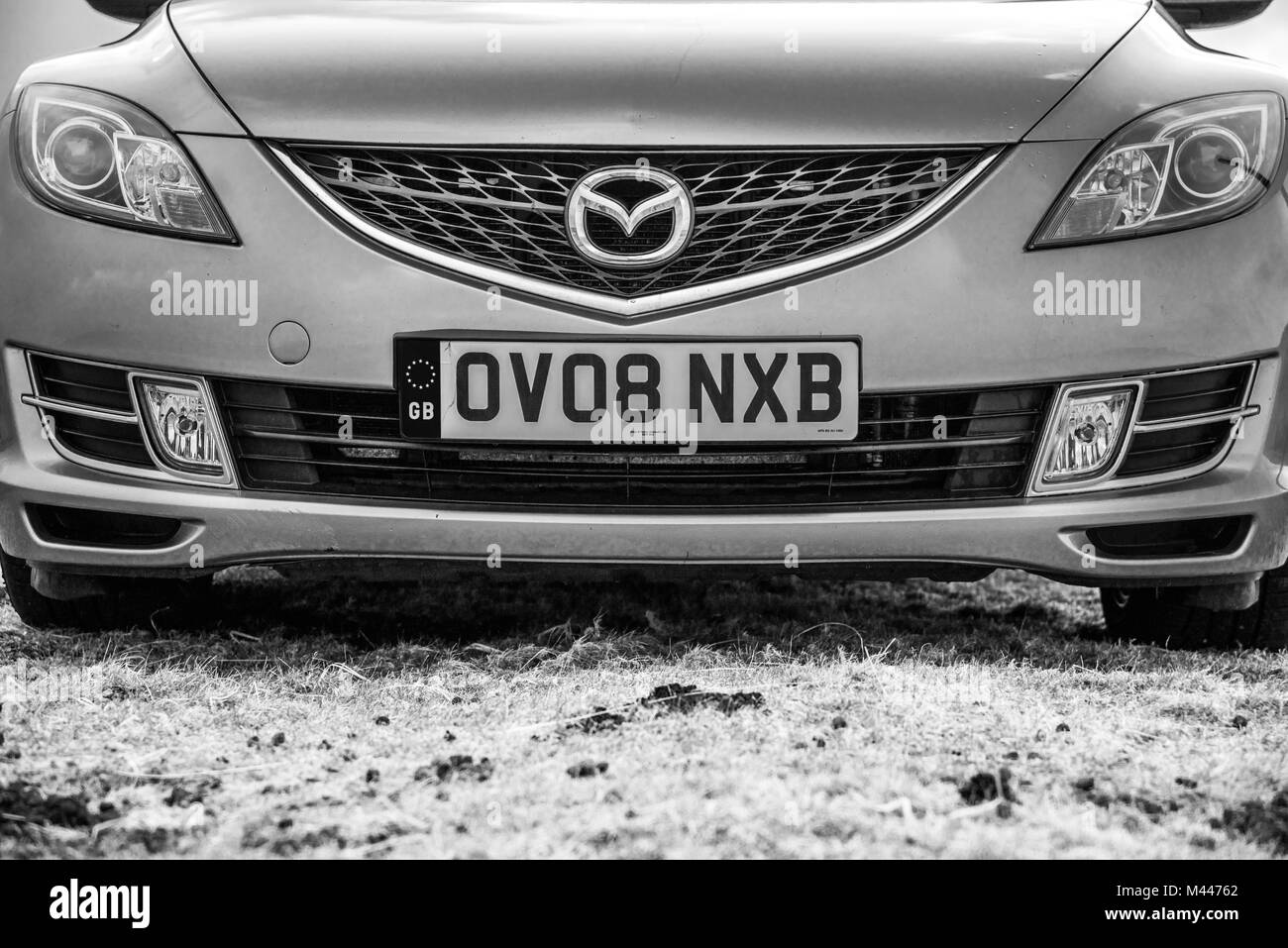 Mazda6 Immobilien - Schwarz und Weiß Auto Detail Fotografie Stockfoto