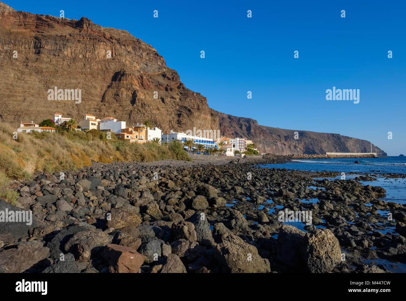 Vueltas, Valle Gran Rey, La Gomera, Kanarische Inseln, Spanien Stockfoto