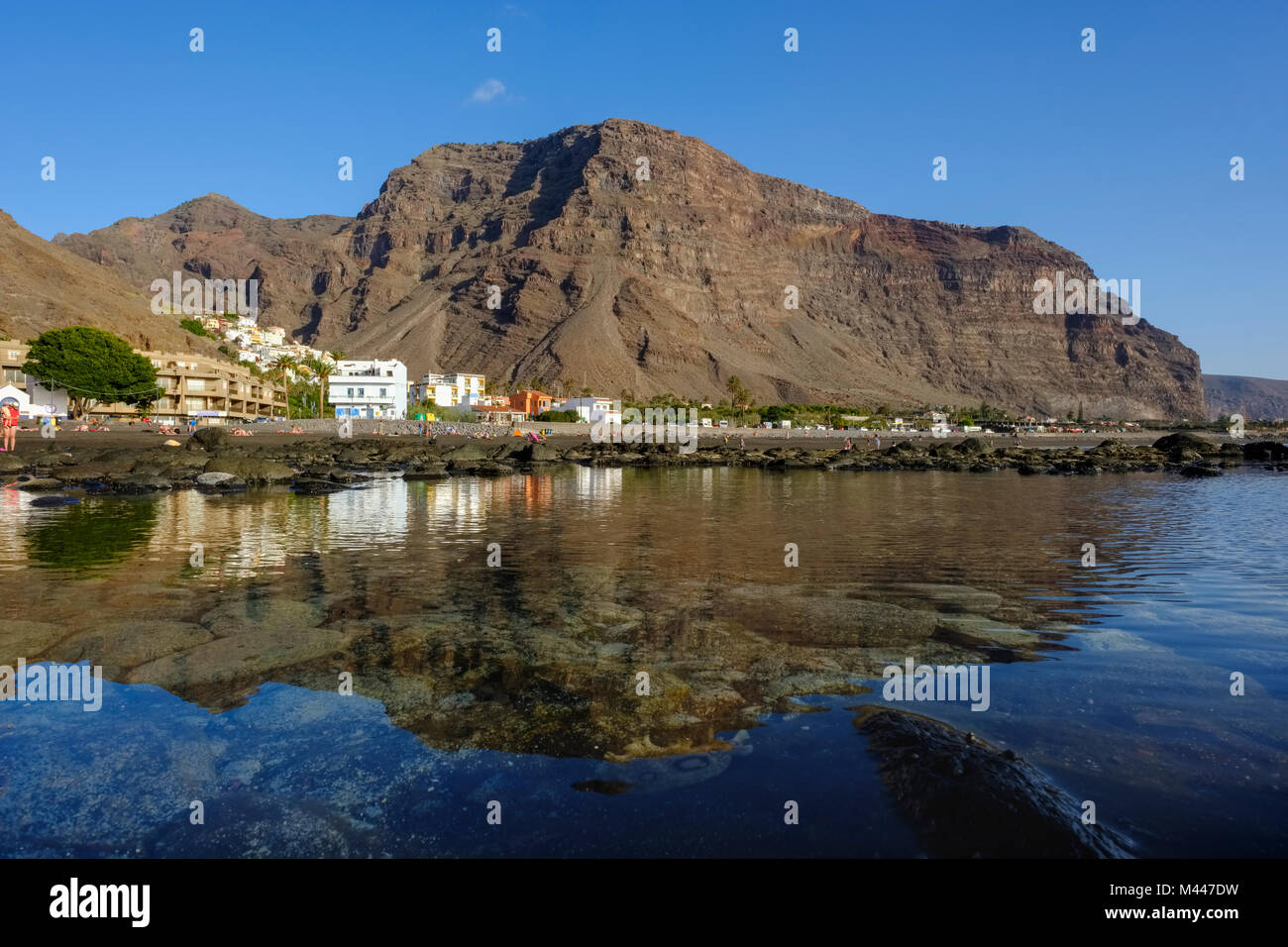 Gezeitenbecken in La Playa, Valle Gran Rey, La Gomera, Kanarische Inseln, Spanien Stockfoto