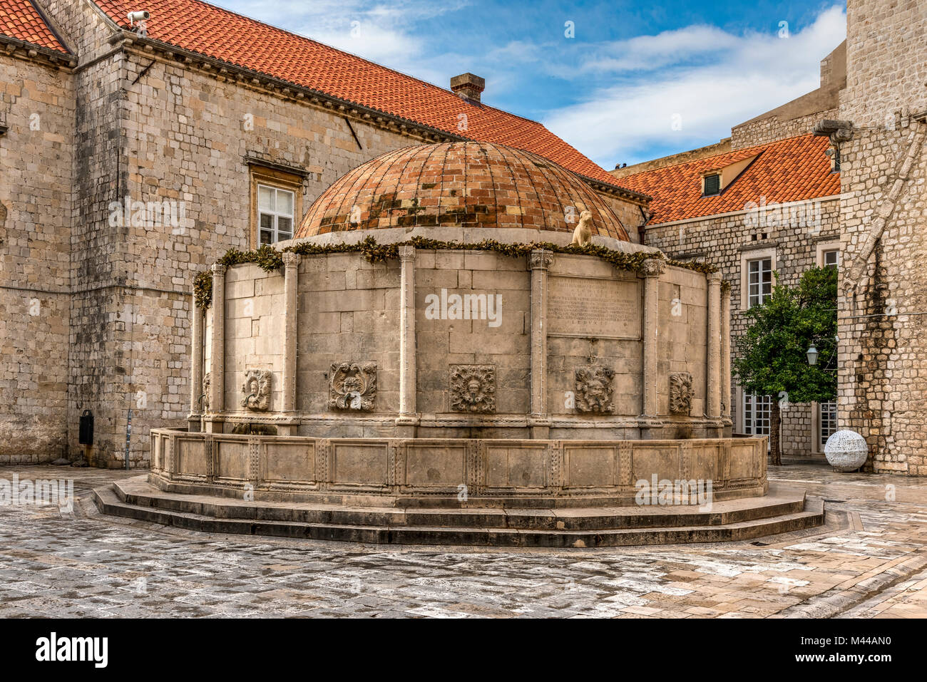Onofrio Brunnen, Dubrovnik, Kroatien Stockfoto