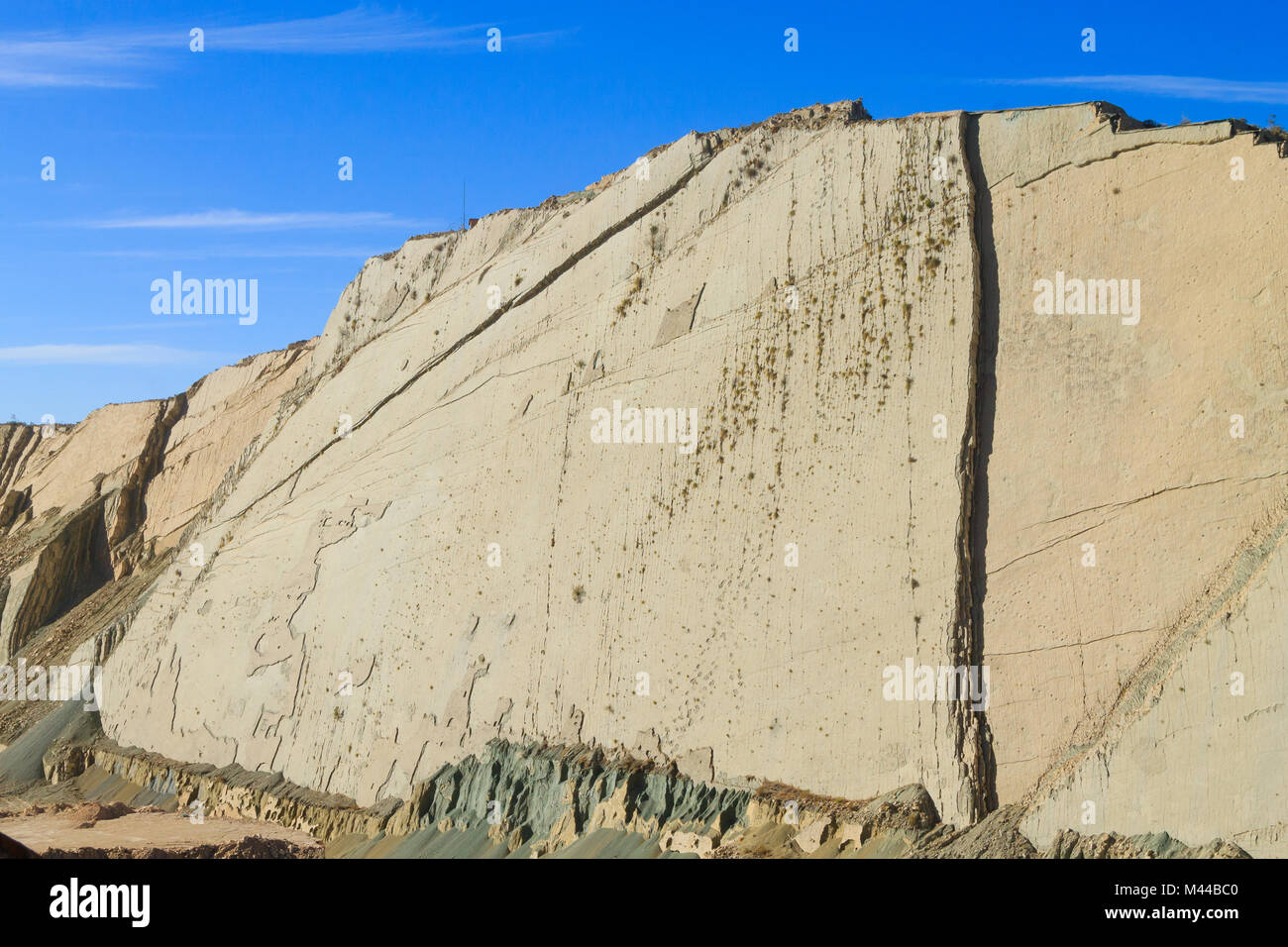 Cal Orcko paläontologischen Ort, Bolivien. Dinosaurier Fossilien Footprints Stockfoto