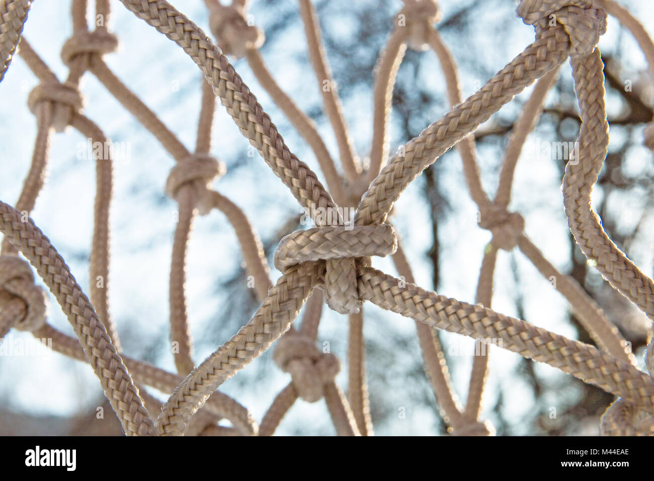 Close-up des Grid Knoten, Hintergrund Stockfoto