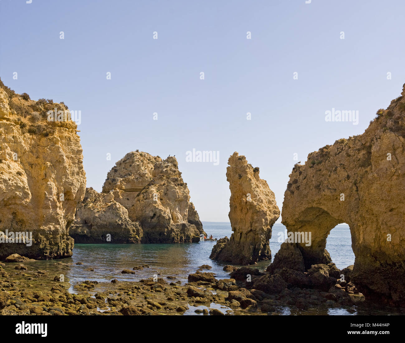 Ponte da Piedade Felsformation, Algarve, Portugal Stockfoto