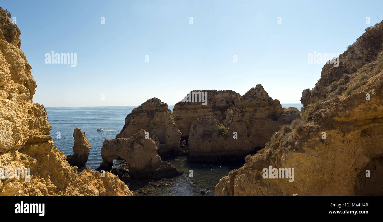 Ponte da Piedade Felsformation, Algarve, Portugal Stockfoto
