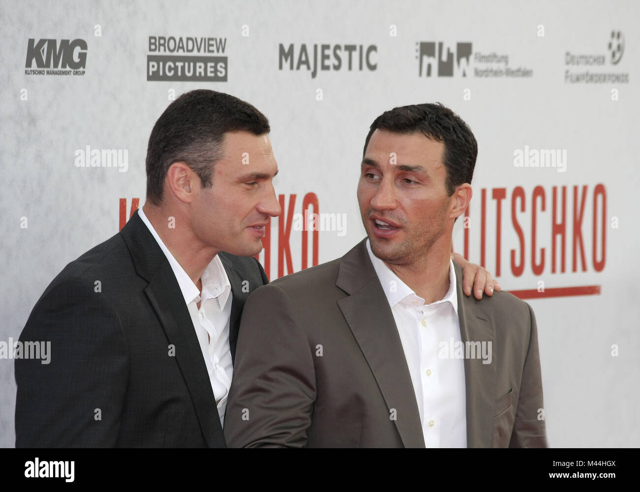 Vitali und Wladimir Klitschko, Klitschko Premiere Stockfoto