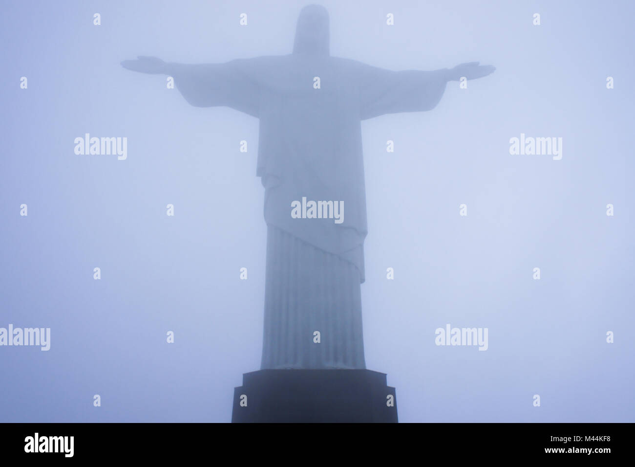 Rio de Janeiro, Jesus Christus der Erlöser Statue i Stockfoto