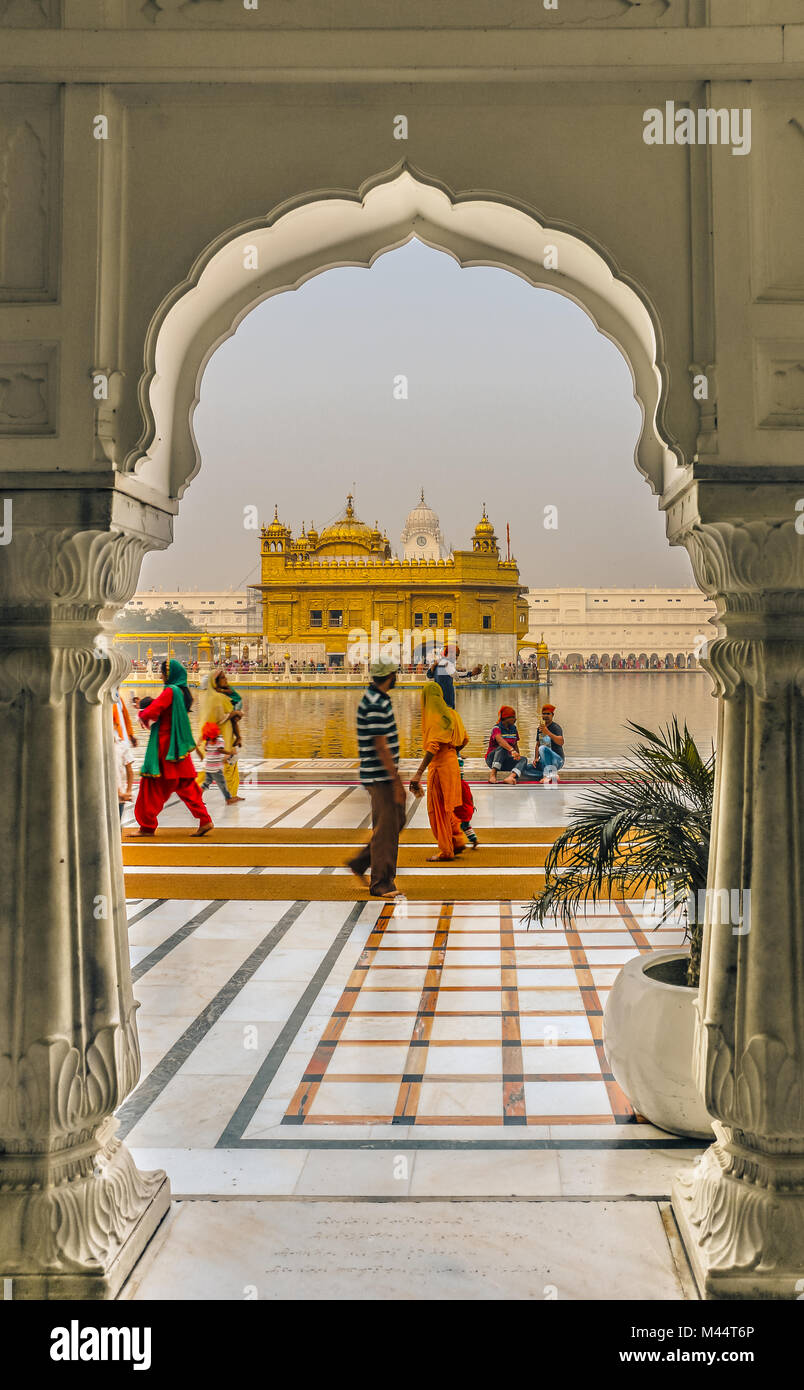 Goldene Tempel, Amritsar, Punjab, Indien Stockfoto